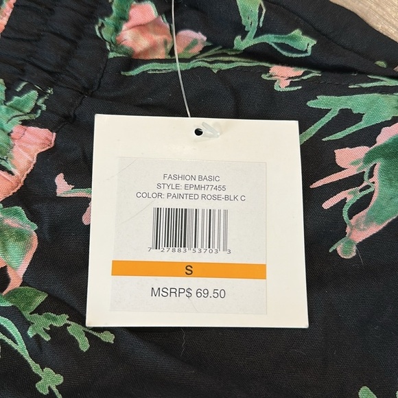 Ellen Tracy painted rose pants - Picture 4 of 8